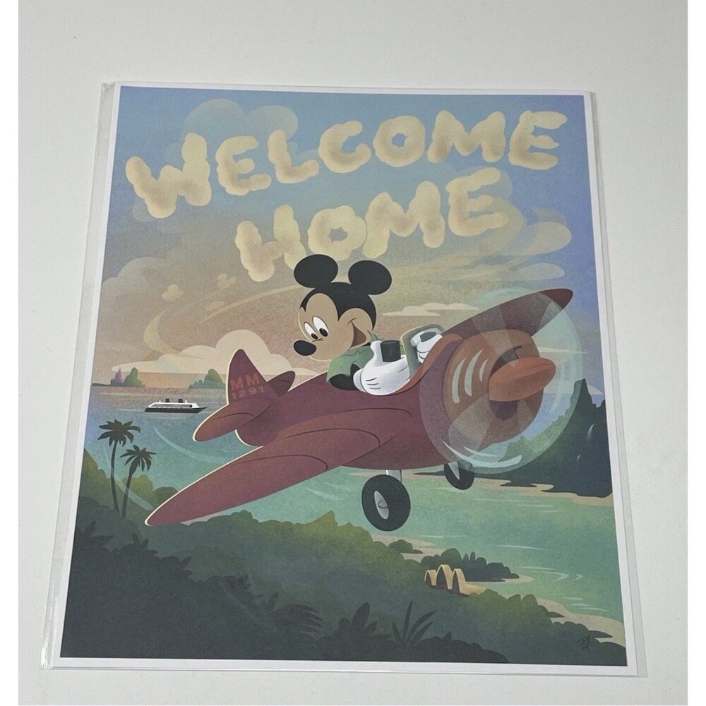 mickey mouse Wish Cruise line print
